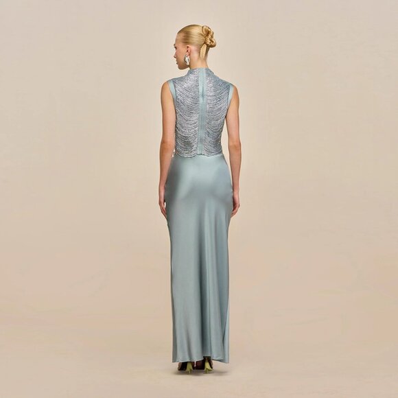 Chic Sleeveless High Neck Tassel Set Edgy Fringe - Picture 4 of 8